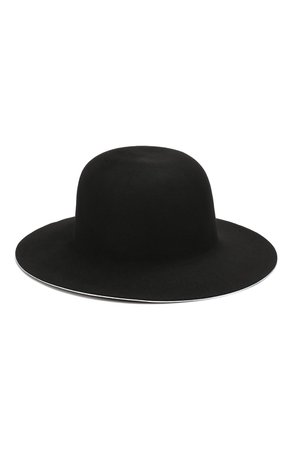 Женская черная шерстяная шляпа ISABEL BENENATO — купить за 32850 руб. в интернет-магазине ЦУМ, арт. DA12F19
