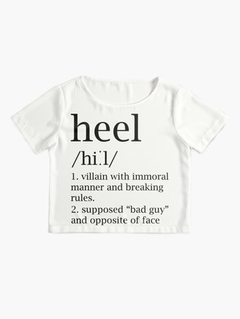 Camiseta «Heel definition» de rolito86 | Redbubble