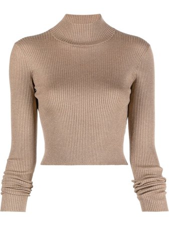Brunello Cucinelli ribbed-knit long-sleeve Top - Farfetch