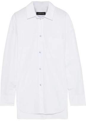 Crystal-embellished Cotton-poplin Shirt