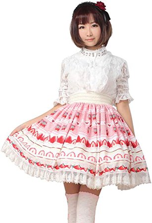 strawberry lolita skirt