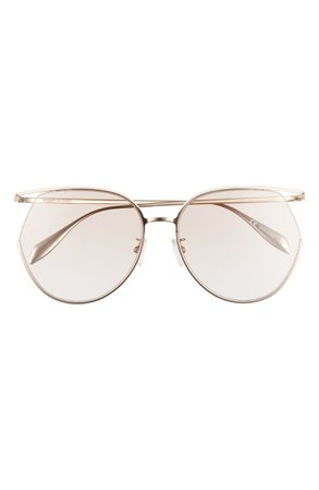 Alexander McQueen 61mm Geometric Sunglasses
