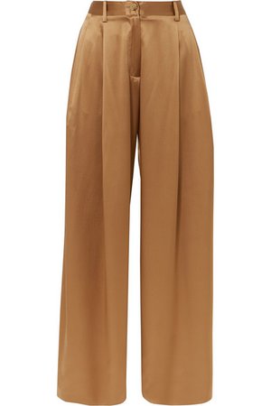 Nili Lotan | Brixton silk-satin wide-leg pants | NET-A-PORTER.COM