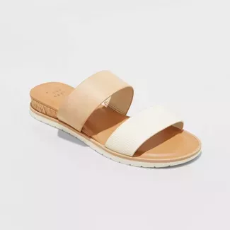 Women's Coco Two Band Slide Sandals - A New Day™ : Target