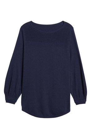 Caslon® Bishop Sleeve Sweater | Nordstrom