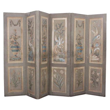Early 19th Century Six-Panel Screen For Sale at 1stDibs