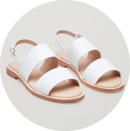 COS White Sandals