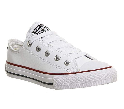 Converse Unisex Kids' Chuck Taylor Ct Ox Low-Top Sneakers, (White/Garnet/Navy 158), 2 UK: Amazon.co.uk: Shoes & Bags
