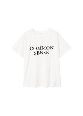 MANGO Common sense t-shirt