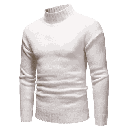 men's white sweater