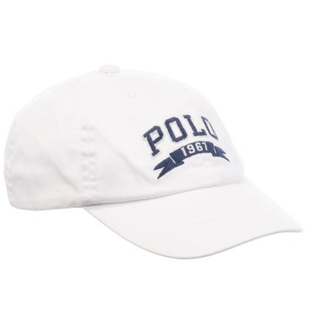 Polo Ralph Lauren - Unisex White Logo Cap | Childrensalon