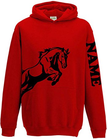 FunkyShirt Personalised Equestrian Hoodie Horse Riding Hoody for Girls: Amazon.co.uk: Welcome