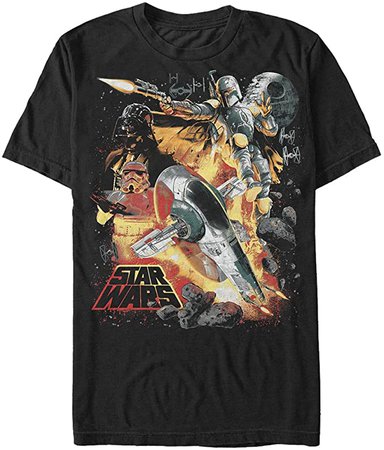 Amazon.com: Star Wars Men's Force Hunter Graphic T-Shirt, Black, L: Clothing