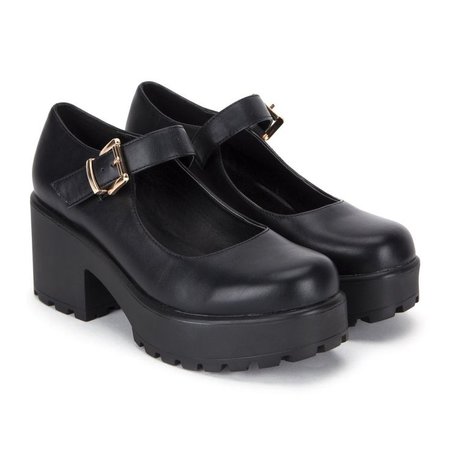 black Mary Jane shoes