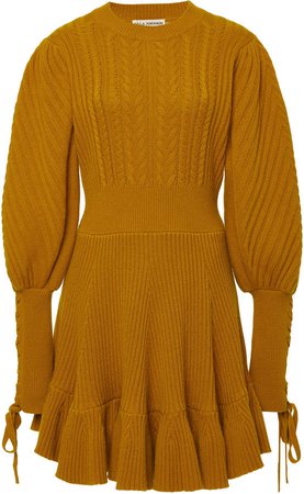 Renee Wool-Cashmere Blend Mini Dress