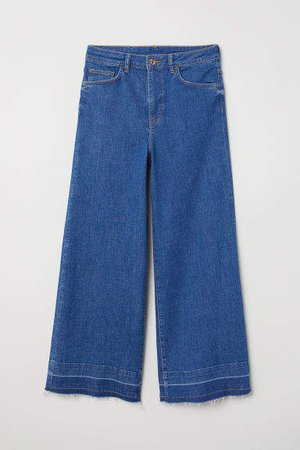 Denim Culottes High waist - Blue