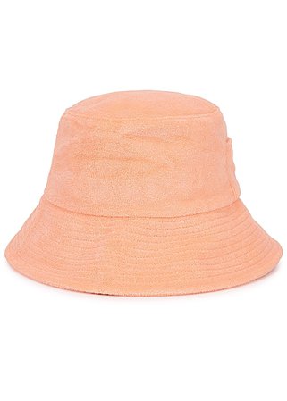 Lack of Color Wave peach cotton-terry bucket hat - Harvey Nichols