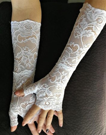 white lace gloves - Google Search