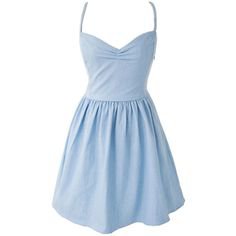 Airy Light Blue Dress