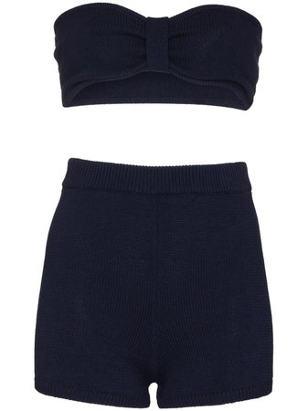 Reformation Paradiso Knitted Bra And Shorts Set - Farfetch