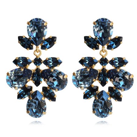 Selene Earrings / Denim Blue + Montana | Caroline Svedbom Jewelry