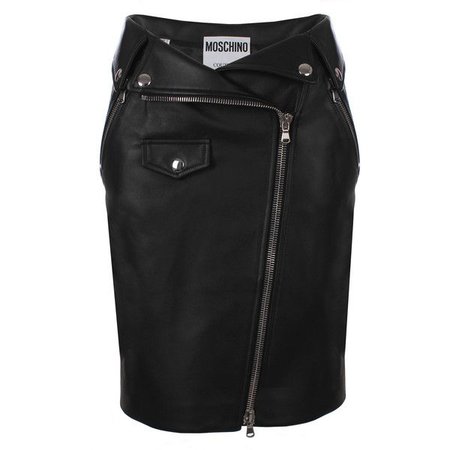 Moschino Leather Jacket Skirt