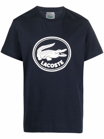 Lacoste logo-print Organic Cotton T-shirt - Farfetch