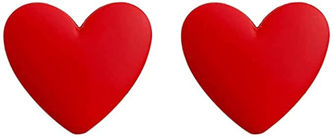 Amazon.com: Red Heart Earrings Love Earrings for Women Heart Dangle Drop Earrings Valentines Day Gifts (4 heart earrings): Clothing, Shoes & Jewelry