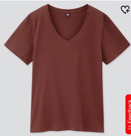 men Uniqlo brown T-shirt
