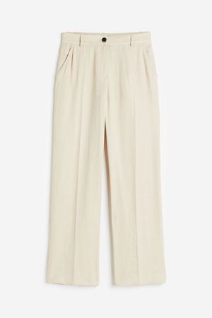Straight Pants - Light beige - Ladies | H&M US
