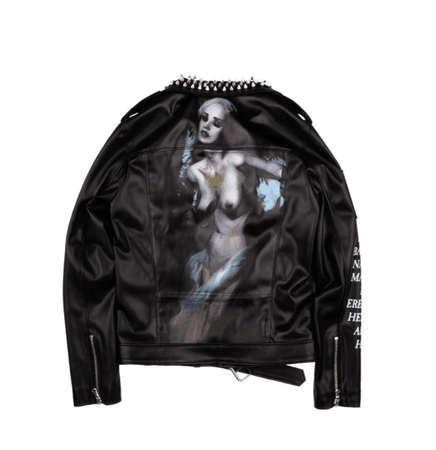 *clipped by @luci-her* NAILS leather jacket / Drop Dead