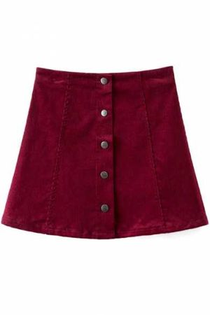 Mini-saia lisa da linha Fly A-Line - Beautifulhalo.com