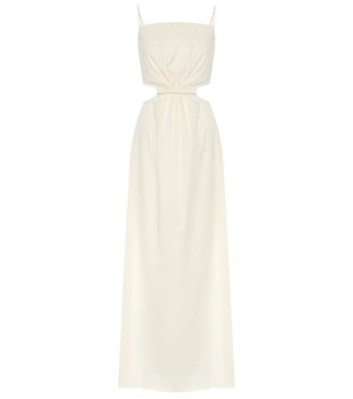 White Sand Stretch-Cotton Maxi Dress - Johanna Ortiz | Mytheresa