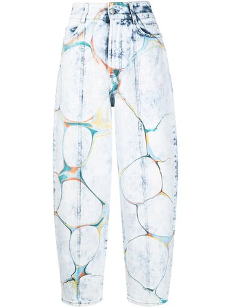 Stella McCartney джинсы прямого кроя с принтом - купить в интернет магазине в Москве | Цены, Фото.
