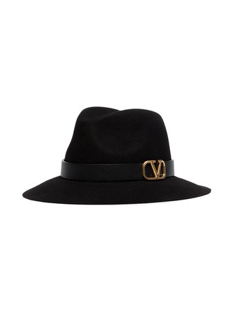 VALENTINO V-ring fedora hat