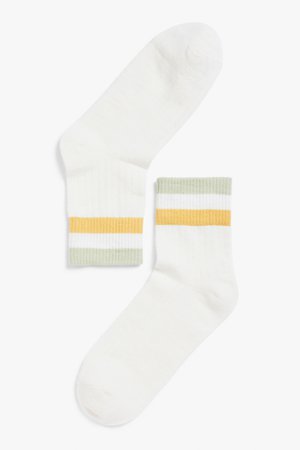 Sporty socks - Stripes - Socks & Tights - Monki WW