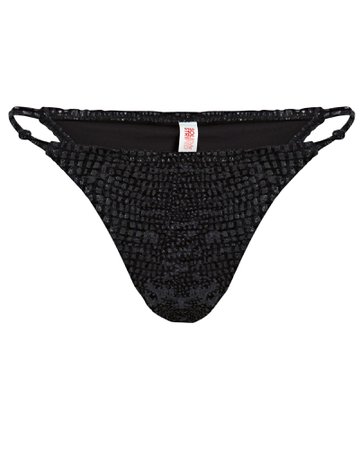 Solid & Striped April Velvet Blackout Bikini Bottoms | INTERMIX®