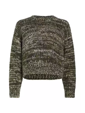 Shop Frame Marl Crewneck Sweater | Saks Fifth Avenue