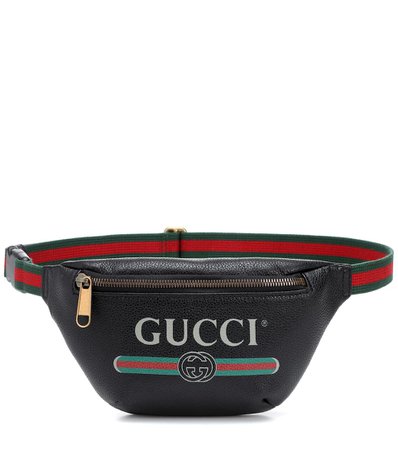 Printed Leather Belt Bag - Gucci | mytheresa.com