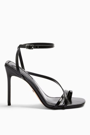 RISE Black Strappy High Heels | Topshop