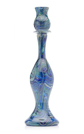 Calcedonio Glass Candlestick By Moda Domus | Moda Operandi