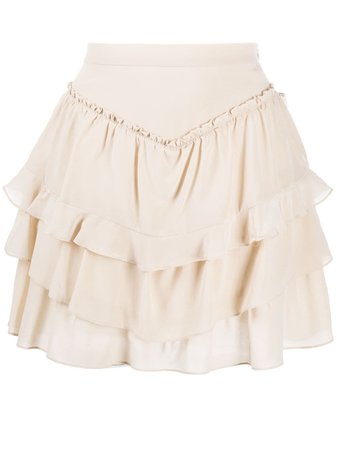 ShopIRO ruffle mini skirt with Express Delivery - Farfetch