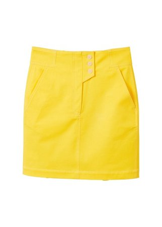 MANGO Cotton buttoned skirt