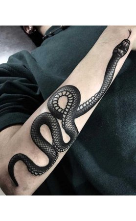 black snake tattoo