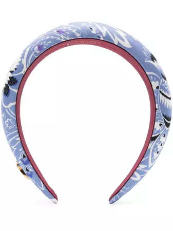 ETRO flora-print Padded Headband - Farfetch