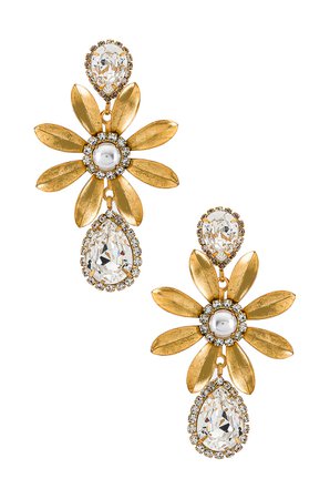 Elizabeth Cole Chrissy Earrings in Golden Glow | REVOLVE