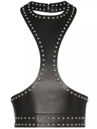 Alexander McQueen Sleeveless Studded Leather Harness - Farfetch