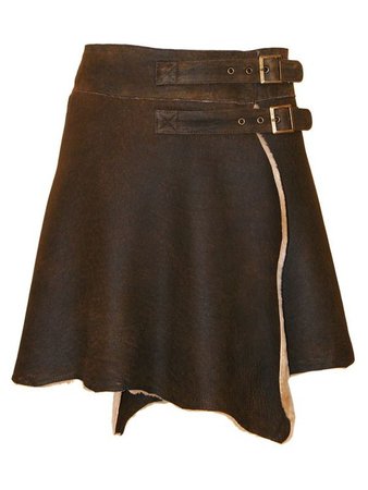 Suede Brown Skirt