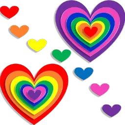gay pride heart rainbow queer Sticker by 🪕