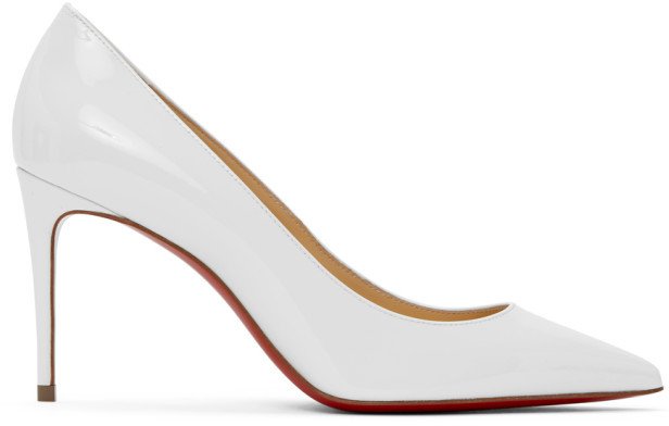 White Patent Kate 85 Heels